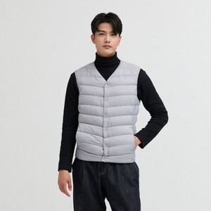 김영주골프 남성용 덕다운 우븐 패딩 베스트 조끼 DKFMWV02