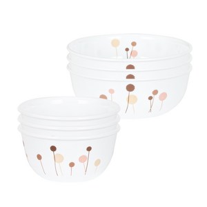 ****** 꽃솜 한국형 공기대접 세트, 혼합색상, 공기 3p + 대접 3p, 1세트