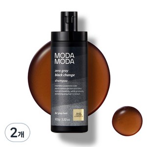 모다모다 제로그레이 블랙 체인지 새치 케어 샴푸, 100g, 2개