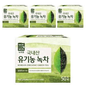 녹차원 유기농 순수녹차, 1.2g, 50개입, 4개