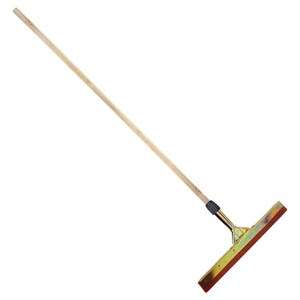 월드크린 고무 물기제거기 35cm + 니스 자루 홀더형 세트, 생고무밀대레드35cm니스자루원터치홀더세트, 1세트
