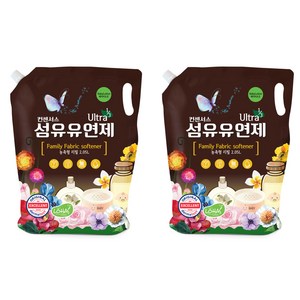컨센서스 고농축 패밀리 섬유유연제 베이비로션 향 리필, 2.05L, 2개