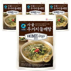 청정원 호밍스 사골 우거지 들깨탕, 450g, 4개