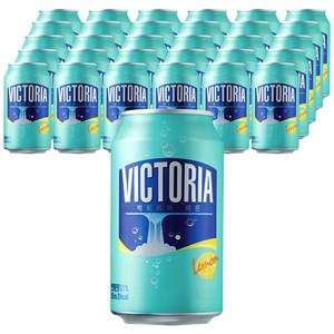 빅토리아 레몬 탄산음료 캔, 350ml, 48개