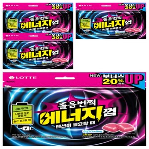 롯데웰푸드 졸음번쩍 에너지껌 리필, 4개, 105g