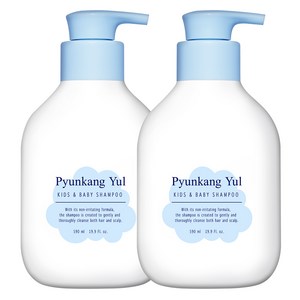 편강율 키즈 앤 베이비 샴푸 베이비파우더향, 590ml, 2개