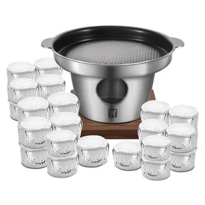 바겐슈타이거 킬른 통3중 스텐 미니화로 + 고체연료 30p 세트, 170mm, 1세트