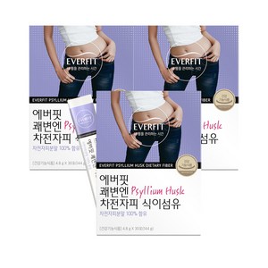 내츄럴플러스 에버핏 쾌변엔 차전자피 식이섬유, 144g, 3개