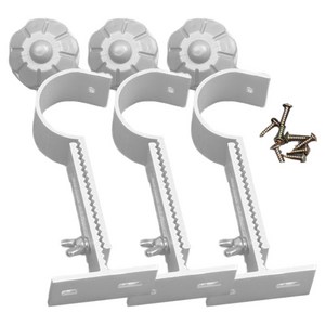 철 조절 브라켓 35mm, 화이트, 3개