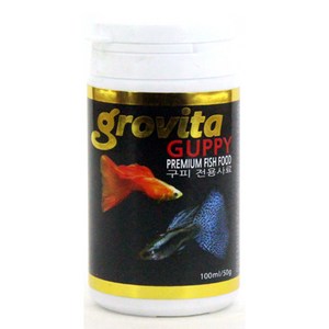 그로비타(grovita) 구피 전용 사료, 100ml, 50g, 1개