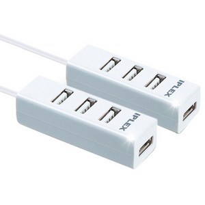 아이플렉스 4포트 허브 IPLEX-4PH 2p, 화이트