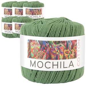 브랜드얀 모칠라코튼 뜨개실 6볼, 26번 밀리터리, 6개