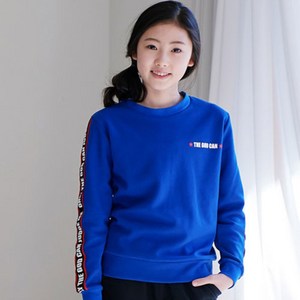 잭키드 여아용 레드라인 맨투맨 티셔츠