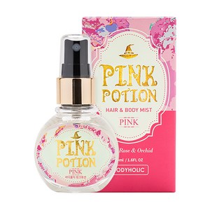 바디홀릭 핑크포션 바디미스트 꽃향, 50ml, 1개