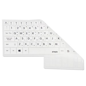 파인피아 LG 15G880 시리즈용 문자인쇄키스킨, 1개, 화이트