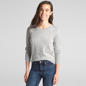 갭 여성용 메리노 울 크루 넥 풀오버 스웨터