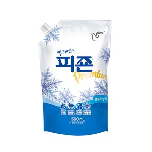 피죤 프리미엄 섬유유연제 블루비앙카 리필, 1.6L, 1개