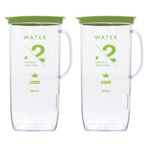 제오닉 손잡이 사각물병 2p, 그린, 2L