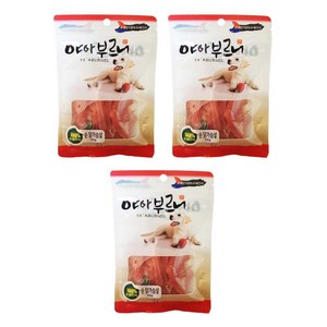 야아부르니 국내산 강아지 수제간식, 순닭가슴살맛, 3개