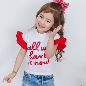 로리앤콜린 여아용 걸스프릴 티셔츠