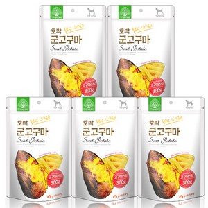 더내추럴 풍부한 식이섬유 호박 군고구마 스틱 300g, 5개