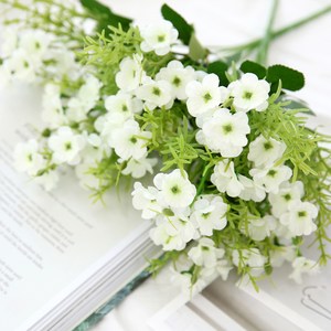 행복한마을 조화 줄리앙 부쉬 3p, 화이트