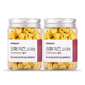 페페로니 애견용 져키, 치즈 + 고구마 혼합맛, 180g, 2개
