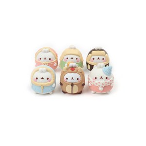 몰랑 몰랑이 포근포근 겨울버전 피규어 6종 세트 랜덤발송, 1세트