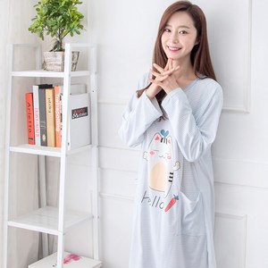 속옷스토리 여성용 헬로캣 주머니 원피스 잠옷