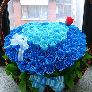 지나로즈 큐피트화살 비누 꽃바구니 로즈데이선물