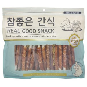 참좋은간식 강아지 건조간식, 우유치킨껌, 600g, 1개