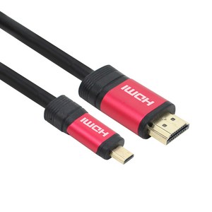 넥시 레드메탈 MICRO HDMI V2.0 모니터케이블, 1개, 2m