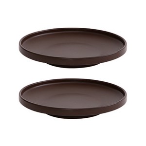 에라토 오트 접시 초코브라운 170mm, 2개, 단품