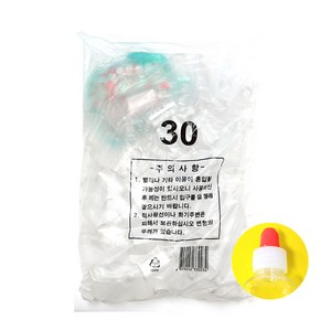 투명 짧은마개 투약병 30 100p, 1개