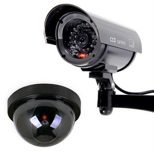 모형 방범용 태양광 IR CCTV 카메라 2p, 단일상품(블랙)