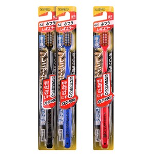 EBISU 프리미엄케어G 보통모 칫솔 랜덤발송, 1개입, 3개
