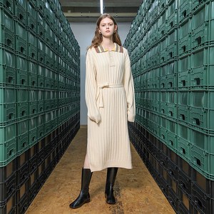 제너럴아이디어 컬러 폴로 원피스