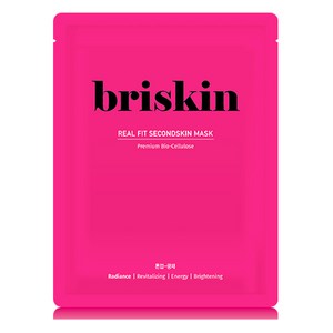 브리스킨 리얼 핏 세컨드스킨 마스크팩 톤업 광채, 1개입, 1개