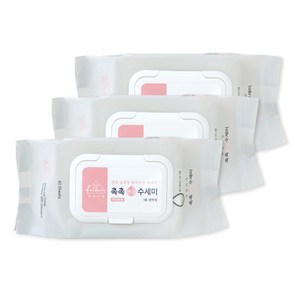 달콤리빙 촉촉 한장 수세미 40매, 혼합색상, 3팩, 40개입