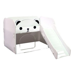 WithU 햄스터 조립식 아크릴 은신처 중 곰돌이 팬션 SAG-080-1, 투명, 1개