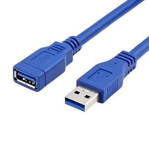 퀄리티어슈런스 고급형 USB3.0 연장 케이블 블루, 1개, 0.6m