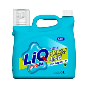 리큐 진한겔 하이브리드 펌프형 드럼용 액체세제 본품, 1개, 6L