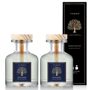 베르도 니치 디퓨저 자동차 방향제 150ml x 2p세트, 아쿠아샤워, 1세트