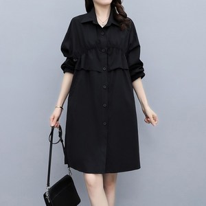 아뗄릭 루즈핏 빅사이즈 셔링 심플 사파리 아우터 00339