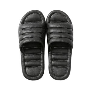 말랑말랑 빅 사이즈 욕실화 검정색, 1개, 블랙