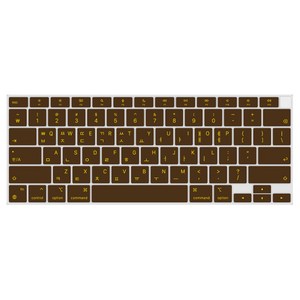 카라스 LG 울트라PC 14 14U380 칼라 글자 키스킨, CHOCOLATE, 1개