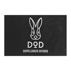 감성 캠핑 데스크 매트, 1개, 블랙