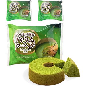 훈와리 카오루 바움쿠헨 녹차, 3개, 60g