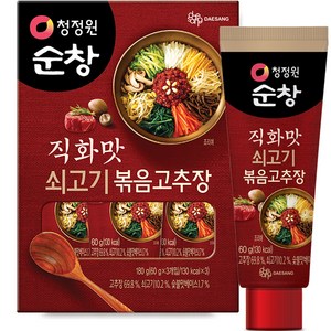 청정원 순창 직화맛 쇠고기 볶음고추장 3p, 1개, 180g