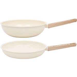 퀸센스 시그니처 후라이팬 + 궁중팬 세트, 아이보리